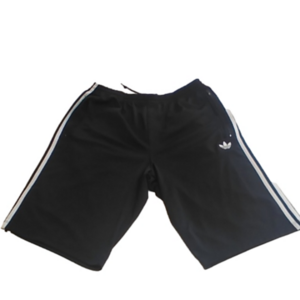 Adidas Originals 3 Stripes Tresfoil 22" long Black Shorts  Size Men's XL